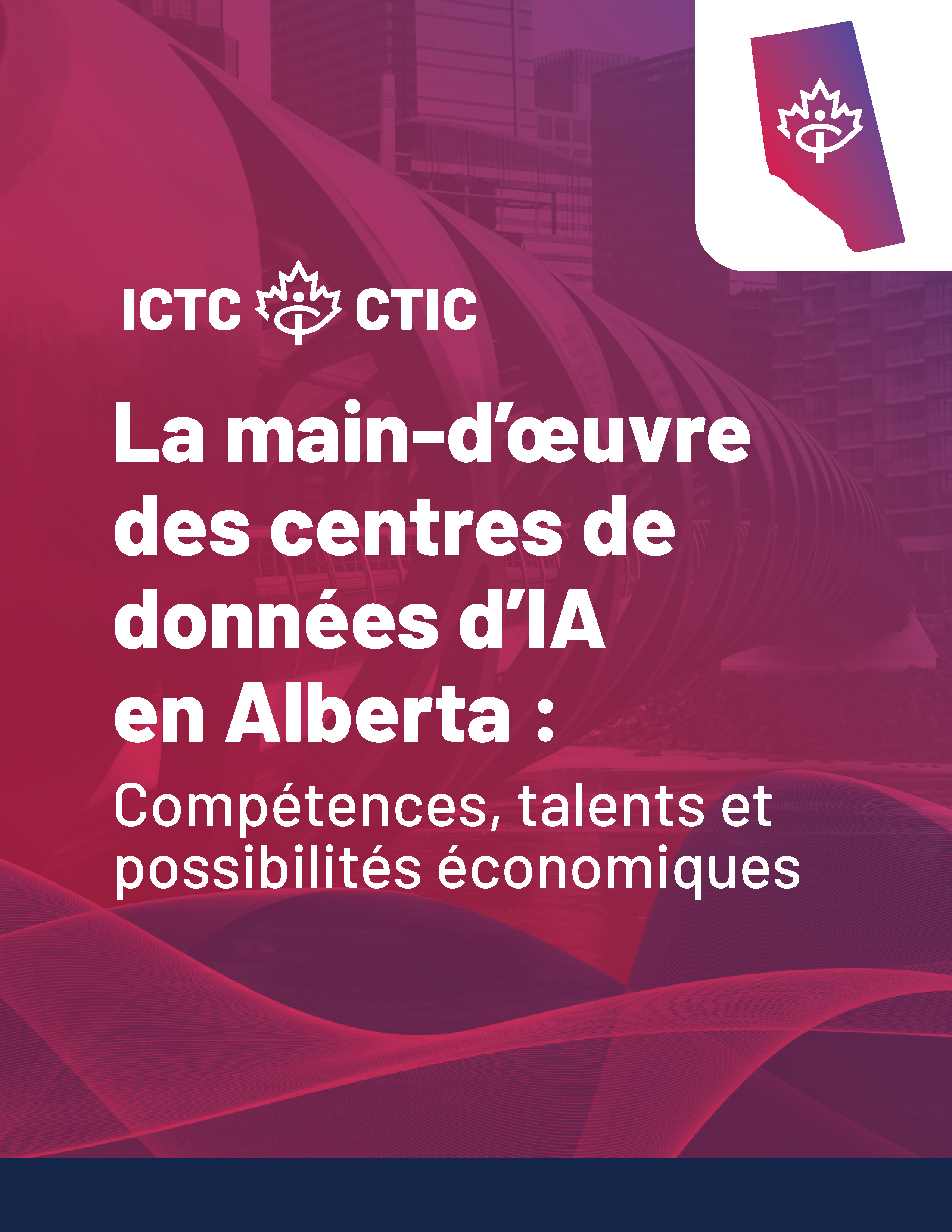 La main-d’œuvre des centres de données d’IA en Alberta couverture du rapport.