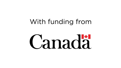 With funding from the Government of Canada.