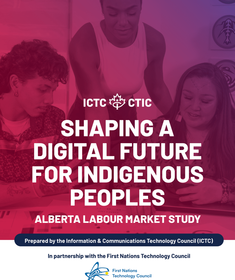 Shaping A Digital Future For Indigenous Peoples report cover.